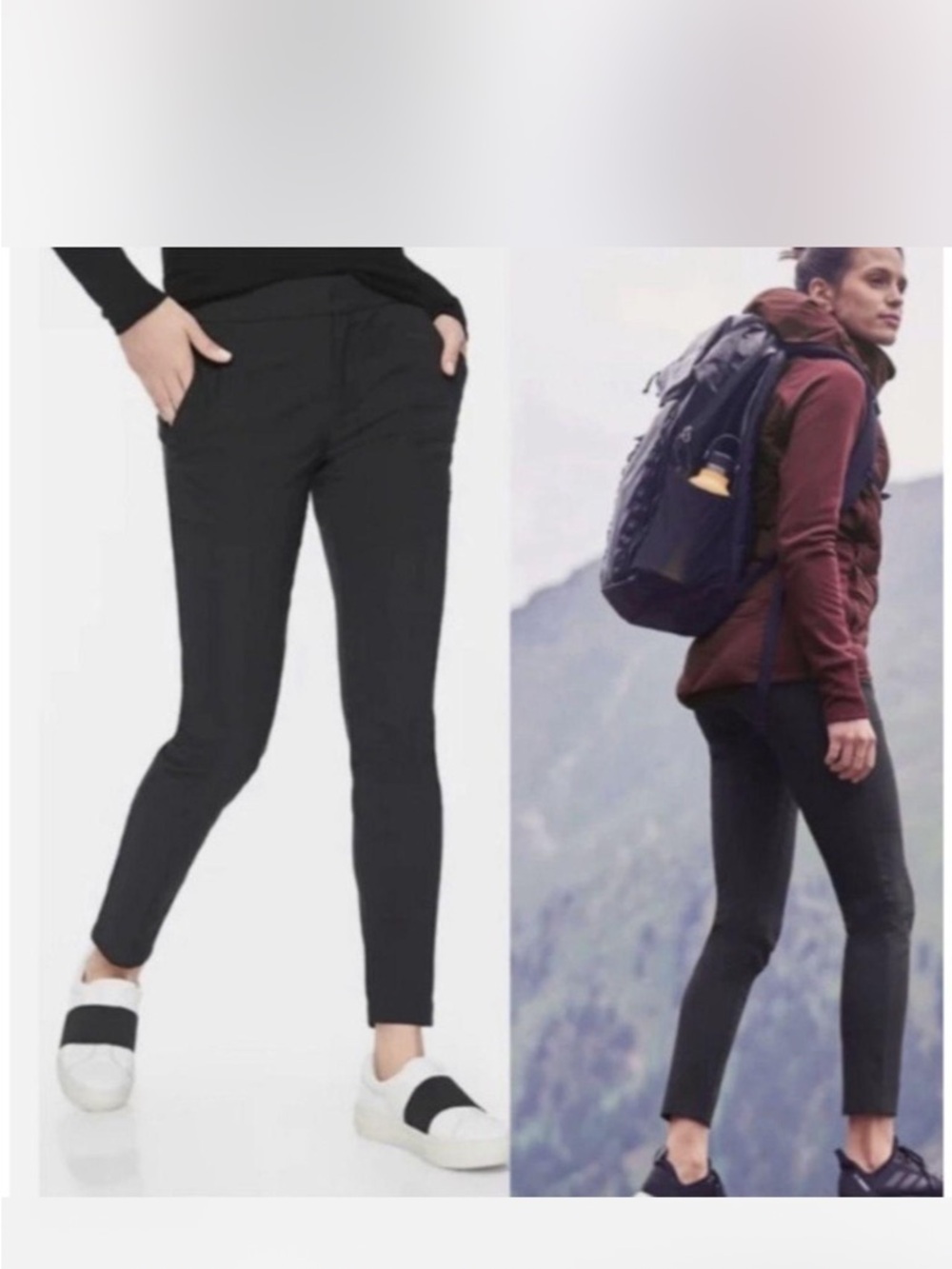 Athleta Wander Stash Skinny Pant Black Sz 12T